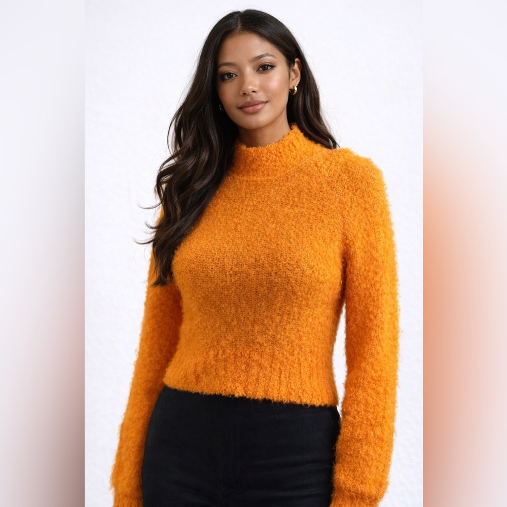 Women's Urban Outfitters Cozy Orange Sweater